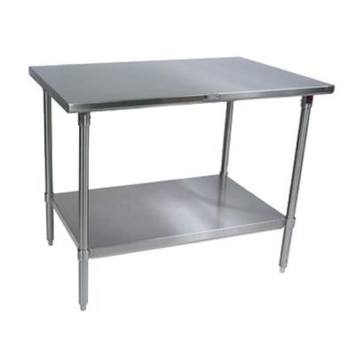 John Boos ST4-3648SSK 14-Gauge Stainless Steel-Top Work Table