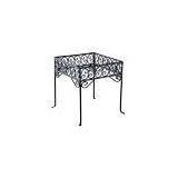 American Metalcraft PSS77 7 inch x 9 inch Contempo Black Scroll Square Pizza Stand screenshot. Fans directory of Appliances.