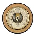 Silver2Love Woodford Wooden Round Barometer - modern design - 7 inch diameter -