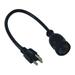 TRIPP LITE P023-001 Power Cord, HD, 5-15P-L5-15R, 15A, 14AWG, 1ft