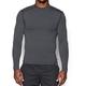 UA ColdGear Armour Compression Mock, Carbon Heather, Medium