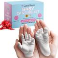 Luna Bean Infant Plaster Statue Casting Keepsake Kit - Cast Baby Hand & Foot (Clear Glaze) by Casting Keepsakes