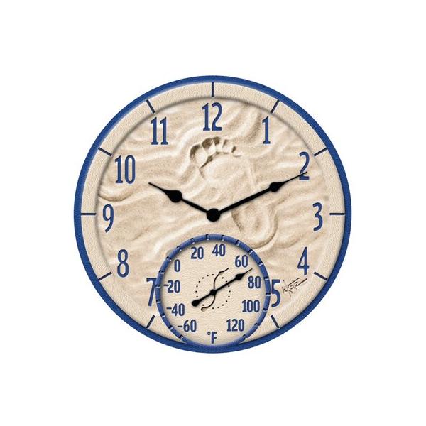 taylor-by-the-sea-12"-wall-clock-plastic-in-blue-brown-|-14-h-x-14-w-x-1-d-in-|-wayfair-91501/