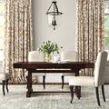 Lark Manor™ Fingal Extendable Solid Wood Trestle Dining Table Wood in Brown | 30 H in | Wayfair 0DAC207836814C7396A6EDA371A27072