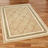 Floral Trellis Area Rug, 2'6" x 4'2", Gold