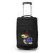 MOJO Black Kansas Jayhawks 21" Softside Rolling Carry-On Suitcase