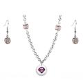 Philadelphia Phillies Crystals from Swarovski Baseball Necklace & Earrings