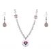 Philadelphia Phillies Crystals from Swarovski Baseball Necklace & Earrings