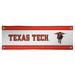 White Texas Tech Red Raiders 2' x 6' Vinyl Mascot Horizontal Banner