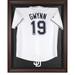 San Diego Padres Brown Framed Logo Jersey Display Case