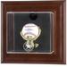 Houston Astros (2013-Present) Brown Framed Wall-Mounted Logo Baseball Display Case