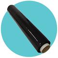 Triplast 6 Rolls x 500mm Heavy Duty Black Pallet Stretch Wrap | Extra Long Roll, Standard Core, 25mu Thick | Shrink Wrap, Cling Film, Plastic Wrap | Packaging for Removals, Industrial & Warehouse Use