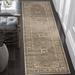 Brown/White 26 x 0.14 in Indoor Area Rug - Langley Street® Evanoff Mouse Brown/Beige Area Rug Polyester/Viscose/Cotton | 26 W x 0.14 D in | Wayfair