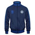 Chelsea FC Official Football Gift Mens Retro Track Top Jacket Small Navy Blue