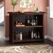 Breakwater Bay Meith Bar Cabinet Wood in Red | 42 H x 28.5 D in | Wayfair BRWT3192 29086363