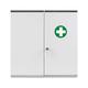 Reliance Medical Budapest Medicine Cabinet - Lockable, Wall-Mounted Metal First Aid Storage, 46x30x14 cm, Home/Office, with Safety Lock & Keys