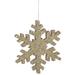 The Holiday Aisle® Glitter Outdoor Snowflake Ornament Plastic in Brown | 36 H x 8 W x 0.5 D in | Wayfair HLDY3747 32575778