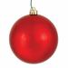 The Holiday Aisle® Holiday Décor Ball Ornament Plastic in Red | 2.4 H x 2.4 W x 2.4 D in | Wayfair HLDY3639 32575585