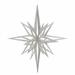 The Holiday Aisle® 3D Glitter Star Ornament Metal in Gray | 32 H x 30 W x 30 D in | Wayfair HLDY3853 32575955