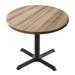 Holland Bar Stool Bar Outdoor Table Metal in Brown | 30 H x 30 W x 30 D in | Wayfair OD211-3030BWOD30RNat