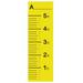 RetailSource Growth Chart Plastic in Yellow | 60 H x 22 W in | Wayfair ZY-JT001-B