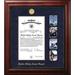 Patriot Frames Coast Guard Certificate Executive Picture Frame 22.0 H x 18.0 W x 1.5 D in red/brownWood in Gold | 10" x 14" | Wayfair CGCEX001S