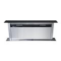Cookology CDD900BK 90cm Downdraft Cooker Recirculating Chimney Hood Kitchen Island Extractor Fan, 4 Speed Touch Control with LED Light - in Stainless Steel