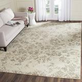 White 96 x 0.14 in Area Rug - Alcott Hill® Mainville Damask Beige Area Rug Polyester/Viscose/Cotton | 96 W x 0.14 D in | Wayfair LARK7748 32888695