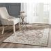 Brown 120 x 96 x 0.25 in Area Rug - World Menagerie Dewart Floral Hand Knotted Ivory/Area Rug Viscose/Cotton/Wool | 120 H x 96 W x 0.25 D in | Wayfair