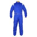 New Adult Karting/Race/Rally One Piece Suits Poly Cotton 8 Brilliant Colors (Blue, Large)