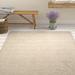 White 153 x 111 x 0.5 in Area Rug - One Allium Way® Bourgault Cream Area Rug Viscose | 153 H x 111 W x 0.5 D in | Wayfair OAWY5122 33058638