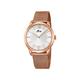 Lotus Unisex Quartz Watch with Silver Dial Analogue Display and Rose Gold Stainless Steel Rose Gold Plated Bracelet 18328/1