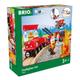 BRIO World Fire and Rescue Fire Fighter Set for Kids Age 3 Years Up - Compatible with all Railway Sets & Accessories