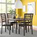 Red Barrel Studio® Jabrien 5 Piece Dining Set Wood/Metal in Brown/Gray | Wayfair ZIPC5545 33337478