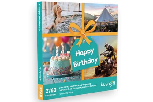 Buyagift Happy Birthday Experiences Gift Box - Over 2760 Experiences Across the UK