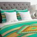 East Urban Home Duvet Cover Microfiber in Green/White | King | Wayfair EUNH4796 33363776