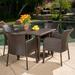 Bay Isle Home™ Dowling 5 Piece Outdoor Dining Set Wicker/Rattan | 29 H x 35 W x 35 D in | Wayfair BF194C5A5BC34129B68637981AD431E9