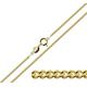 Christopher James of London CJoL - 9ct Gold Plated on 925 Sterling Silver 26" (66cm) 1.8mm Wide Diamond Cut Curb Chain In Gift Box - 5.6g