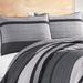 Nautica Vessey Grey Cotton Reversible Quilt Polyester/Polyfill/Cotton in Black/Gray | King Quilt | Wayfair 217148