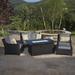 Three Posts™ Northridge 5 Piece Rattan Sofa Seating Group Set w/ Cushions Synthetic Wicker/All - Weather Wicker/Wicker/Rattan | Outdoor Furniture | Wayfair