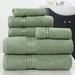 Plymouth Home 6PC Cotton Bath Towel Set - Machine Washable Cotton Bathroom Accessories Terry Cloth/100% Cotton in Green | 28 W in | Wayfair