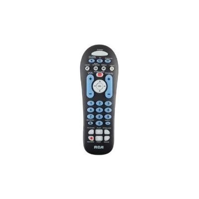 RCR313BR 3-Device Big-Button Universal Remote with Streaming & Dual Navigation (Black)