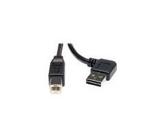 3ft USB 2.0 Universal Right Angle Reversible A-Male to B-Ma