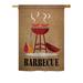 Breeze Decor Barbecue 2-Sided Polyester House/Garden Flag in Brown/Orange/Red | 18.5 H x 13 W in | Wayfair BD-SU-G-106076-IP-BO-DS02-US