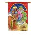Breeze Decor Three Kings Gifts 2-Sided Polyester House/Garden Flag in Green/Orange/Red | 18.5 H x 13 W in | Wayfair BD-NT-G-114104-IP-BO-DS02-US