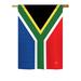 Breeze Decor South Africa 2-Sided Polyester House/Garden Flag Metal in Red/Green/Blue | 40 H x 28 W in | Wayfair BD-CY-H-108208-IP-BO-DS02-US