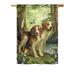 Breeze Decor Beagles & Duck 2-Sided Polyester House Flag Metal in Brown/Green | 40 H x 28 W in | Wayfair BD-PT-H-110068-IP-BO-DS02-US