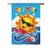 Breeze Decor Fun in the Sun 2-Sided Polyester House/Garden Flag Metal in Blue/Red/Yellow | 40 H x 28 W in | Wayfair BD-SU-H-106069-IP-BO-DS02-US