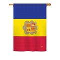 Breeze Decor Andorra 2-Sided Polyester House/Garden Flag Metal in Blue/Red/Yellow | 40 H x 28 W in | Wayfair BD-CY-H-108319-IP-BO-DS02-US