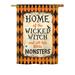 Breeze Decor Wicked Home 2-Sided Polyester House/Garden Flag Metal in Black/Brown/Orange | 40 H x 28 W in | Wayfair BD-HO-H-112059-IP-BO-DS02-US